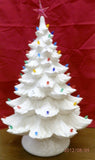 X-Large 22" Christmas Tree  with Holly Poinsetta Base