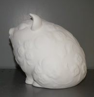 Large Pig Piggy Bank with Flowers with Stopper