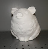 Large Pig Piggy Bank with Flowers with Stopper