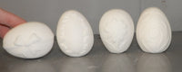 Set of 4 Detailed  EASTER Eggs Ribbon Daisy