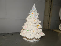"Nowell Small Sierra Spruce Christmas Tree Barrel Base - 8" DIY Ceramic Bisque, Ready to Paint"