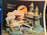 Dracula Carved Castle Light Up Halloween Scene