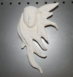 Native American Indian Maiden Wall Plaque Mask Applique