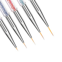 5 Pcs Liner Brushes, Pen Double Ended Dotting Tools Set