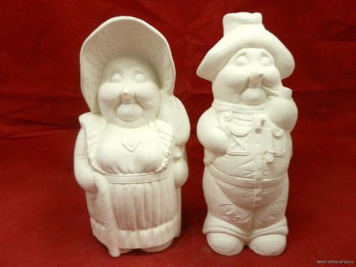 Hillbilly Snowman Couple