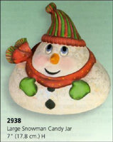 Large Snowman Candy Dish