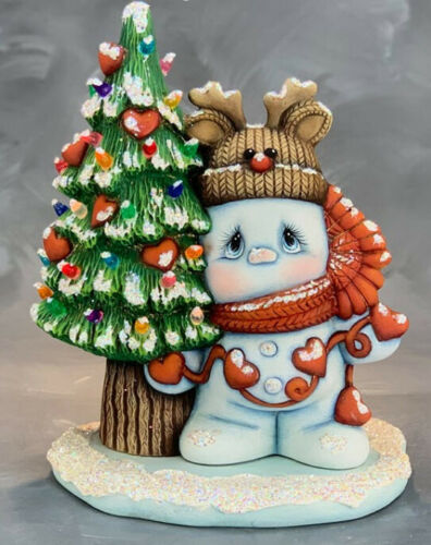 Sweet Love Snowman with Tree