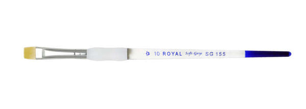 Royal Soft Grip Gold Taklon Short Shader brush, size 10
