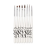 8 Pc Zebra Print  Designer Brush Set